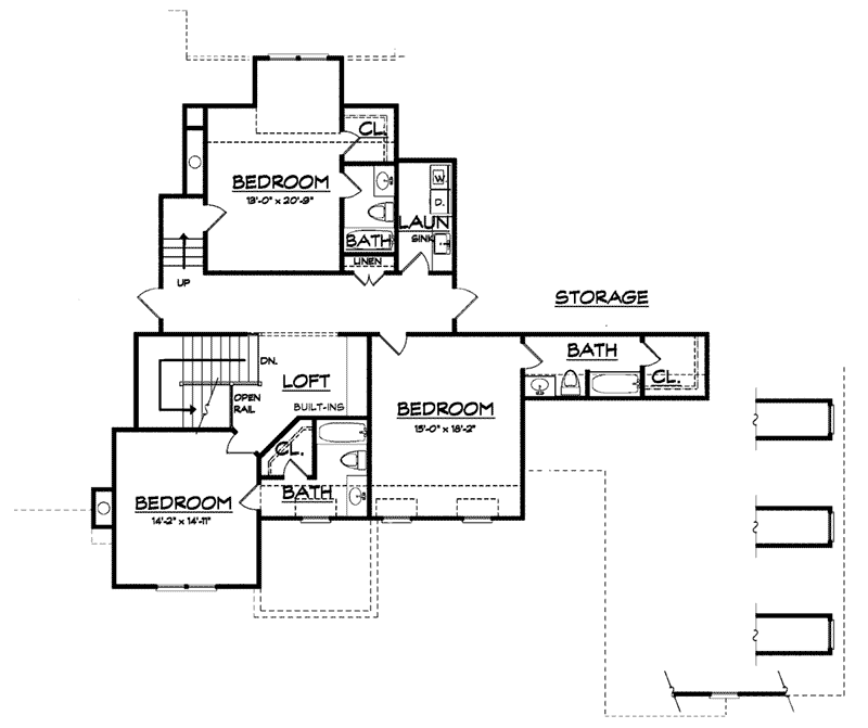 Luxury Home Plan Second Floor 149D-0002