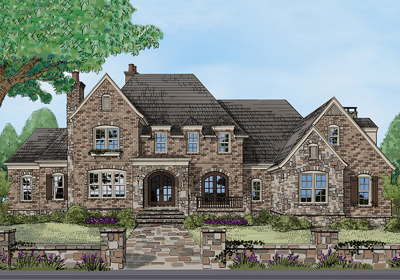 Luxury House Plan Front of Home - Ford Creek European Home 149D-0002 - Search House Plans and More