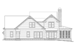 Beach & Coastal House Plan Rear Elevation - Nancy Creek Country Farmhouse 149D-0007 - Shop House Plans and More