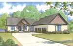 Arts & Crafts House Plan Front of House 155D-0001