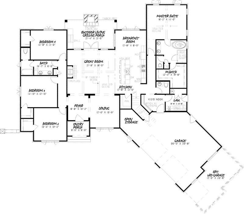 Luxury House Plan First Floor - Highfield Manor European Home 155D-0003 - Search House Plans and More