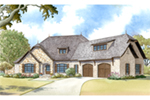Ranch House Plan Front Image - Highfield Manor European Home 155D-0003 - Search House Plans and More