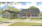 Arts & Crafts House Plan Front of House 155D-0004