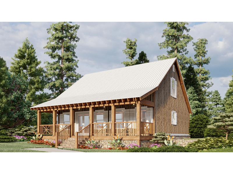 Cabin & Cottage House Plan Front Photo 03 - Aspen Falls Acadian Style Home 155D-0005 - Search House Plans and More