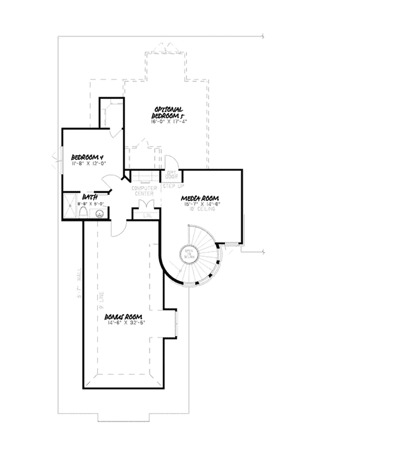 Rustic House Plan Second Floor - Ivy Cottage European Home 155D-0007 - Search House Plans and More