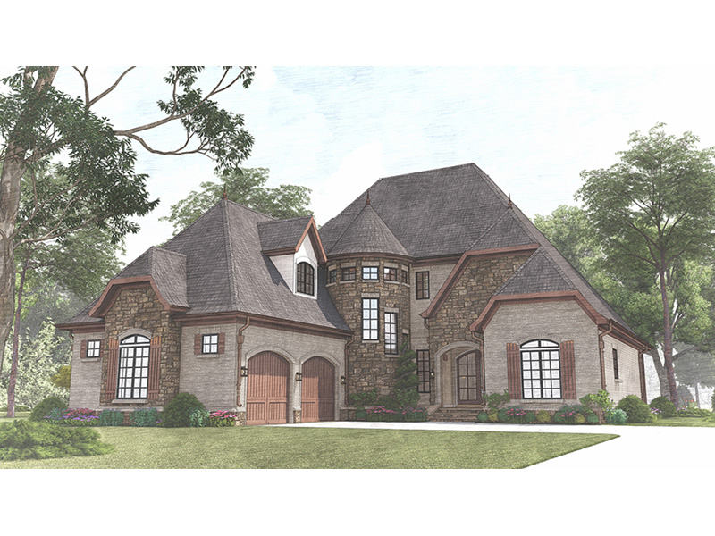 Luxury House Plan Front Image - Ivy Cottage European Home 155D-0007 - Search House Plans and More