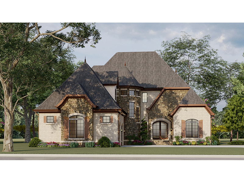 Luxury House Plan Front Photo 02 - Ivy Cottage European Home 155D-0007 - Search House Plans and More