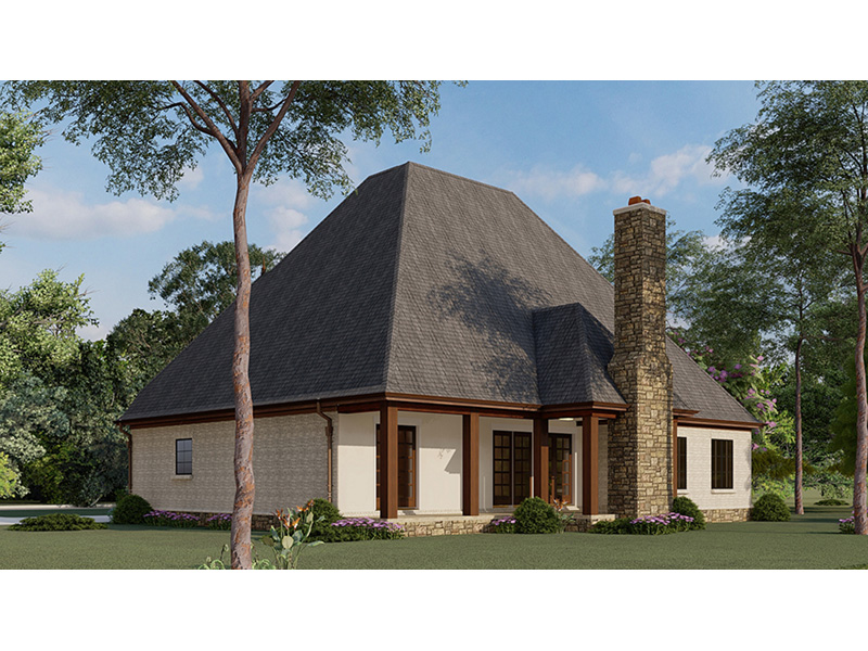Rustic House Plan Rear Photo 01 - Ivy Cottage European Home 155D-0007 - Search House Plans and More