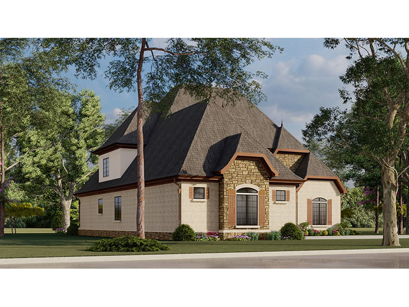 Luxury House Plan Side View Photo - Ivy Cottage European Home 155D-0007 - Search House Plans and More