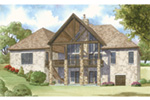 English Cottage House Plan Rear Photo 01 - Croft European Ranch Home 155D-0008 - Search House Plans and More