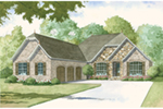 Country French House Plan Front of House 155D-0009