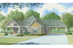 Bungalow House Plan Front of House 155D-0010