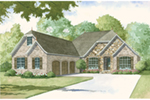 Traditional House Plan Front of Home - Huntcliff Cottage Ranch Home 155D-0013 - Search House Plans and More