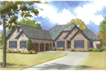 Ranch House Plan Front of House 155D-0014