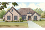 Ranch House Plan Front of House 155D-0015