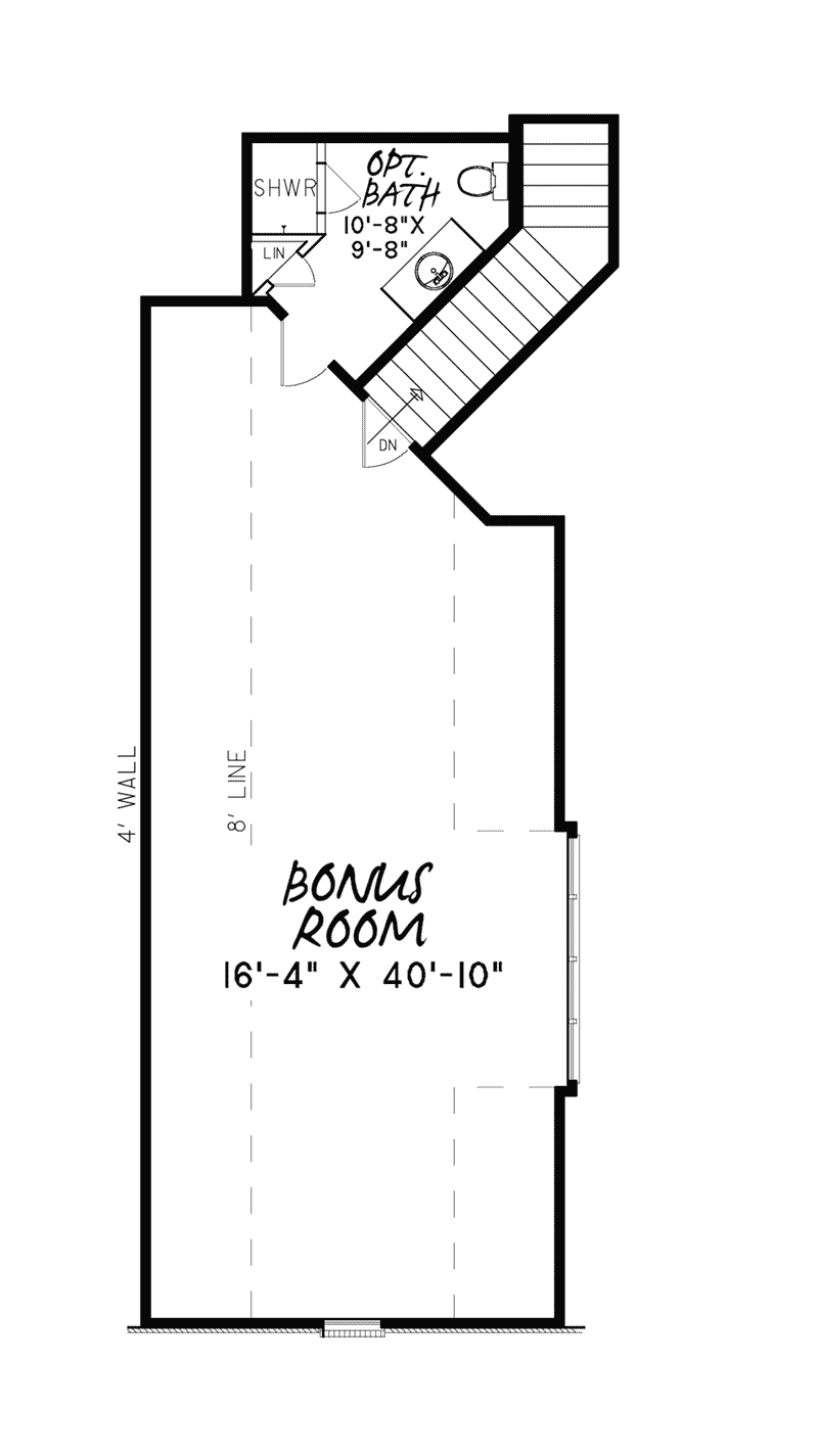 Rustic Home Plan Second Floor 155D-0017