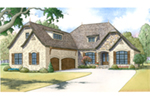 English Cottage House Plan Front Image - Saddler Manor European Home 155D-0017 - Shop House Plans and More