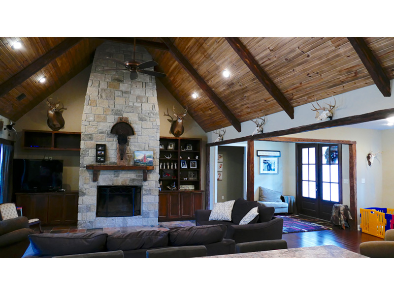 Traditional House Plan Great Room Photo 04 - Saddler Manor European Home 155D-0017 - Shop House Plans and More