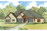 Ranch House Plan Front Image - Ozark Creek Rustic Ranch Home 155D-0025 - Shop House Plans and More