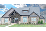 Ranch House Plan Front of Home - Mayer Mill Craftsman Home 155D-0027 - Shop House Plans and More
