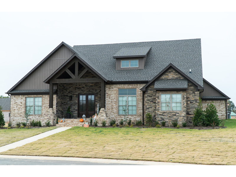 Ranch House Plan Front Photo 01 - Mayer Mill Craftsman Home 155D-0027 - Shop House Plans and More