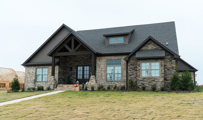 Ranch House Plan Front Photo 02 - Mayer Mill Craftsman Home 155D-0027 - Shop House Plans and More