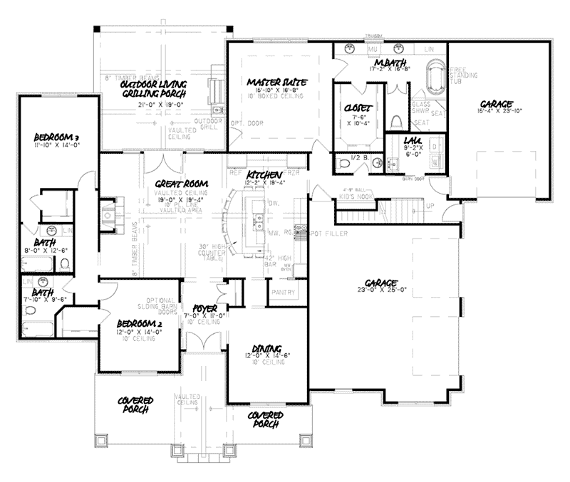 Mossman Craftsman Home Plan 155D-0040 - Shop House Plans and More