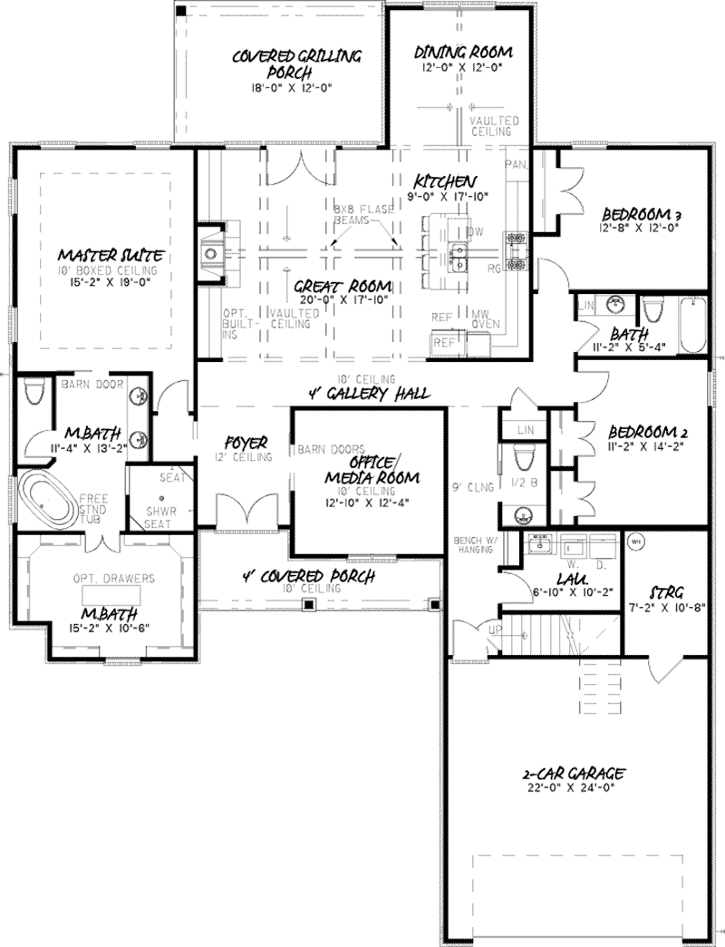 Hines Hollow Ranch Home Plan 155D-0047 - Search House Plans and More