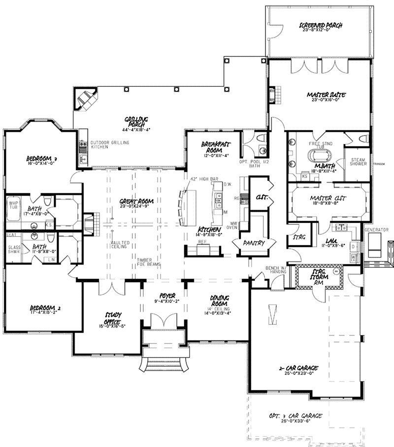 Leming Traditional Ranch Home Plan 155D-0059 - Shop House Plans and More