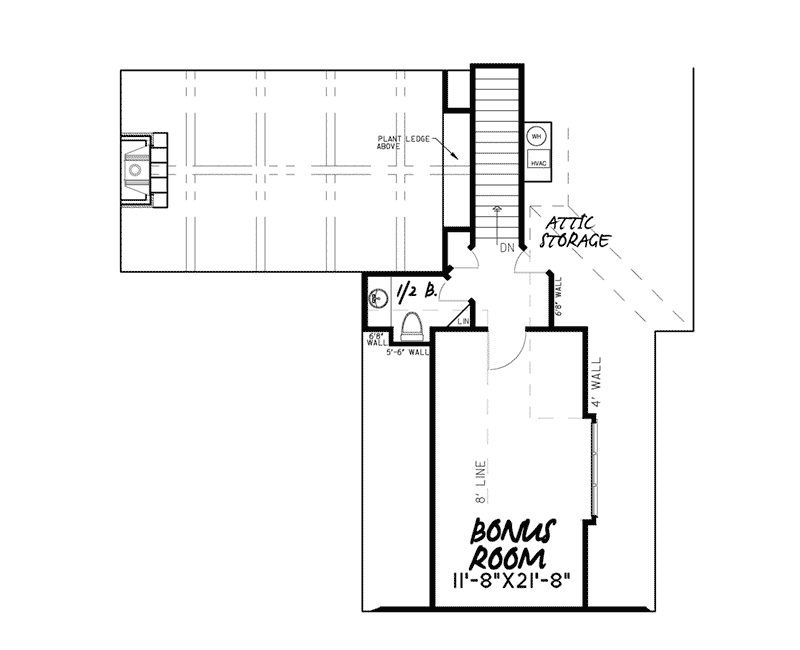 Rustic House Plan Second Floor -  155D-0065 | House Plans and More