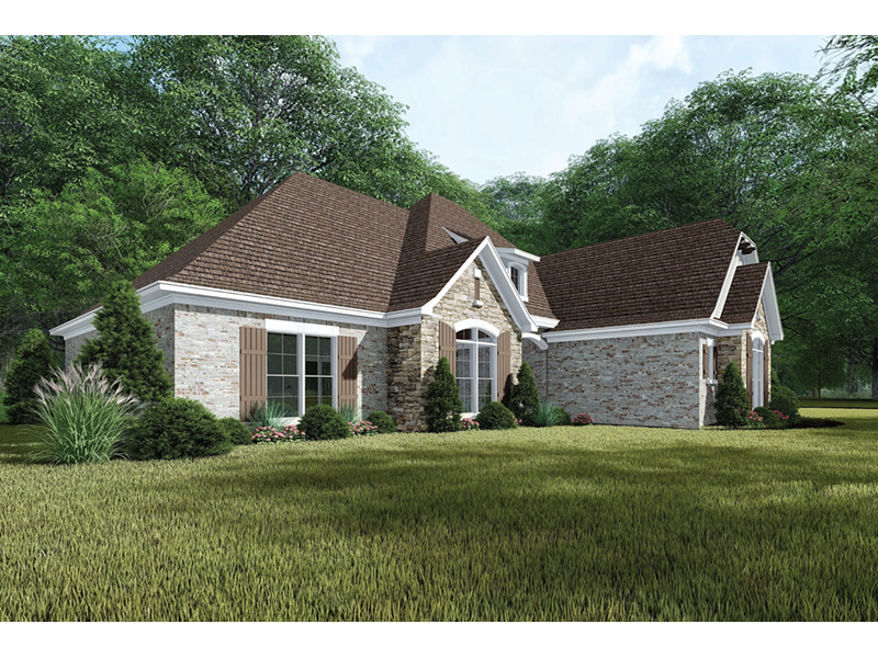 Traditional House Plan Front Photo 01 - Crescent Manor European Home 155D-0065 - Search House Plans and More