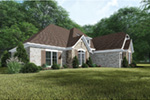 Traditional House Plan Front Photo 01 - Crescent Manor European Home 155D-0065 - Search House Plans and More