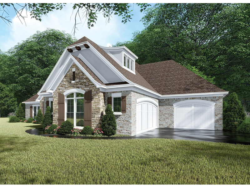 Traditional House Plan Front Photo 02 - Crescent Manor European Home 155D-0065 - Search House Plans and More