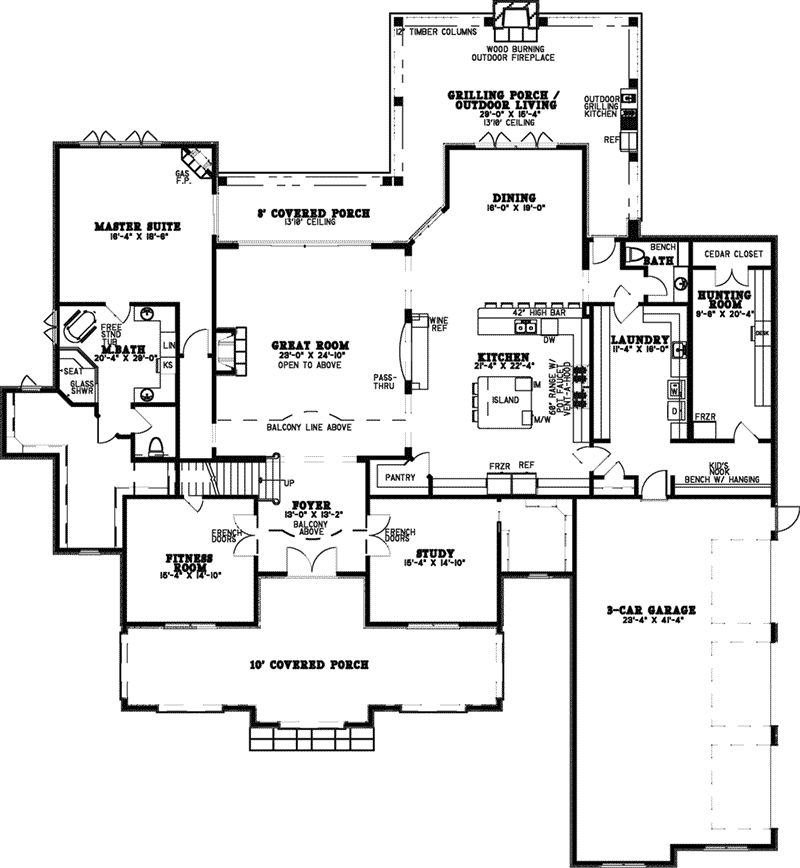 Mitchell Place Luxury Home Plan 155D-0078 - Shop House Plans and More