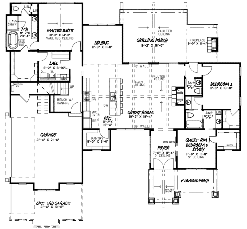 Hunter Hill Modern Farmhouse Plan 155D-0147 - Search House Plans and More