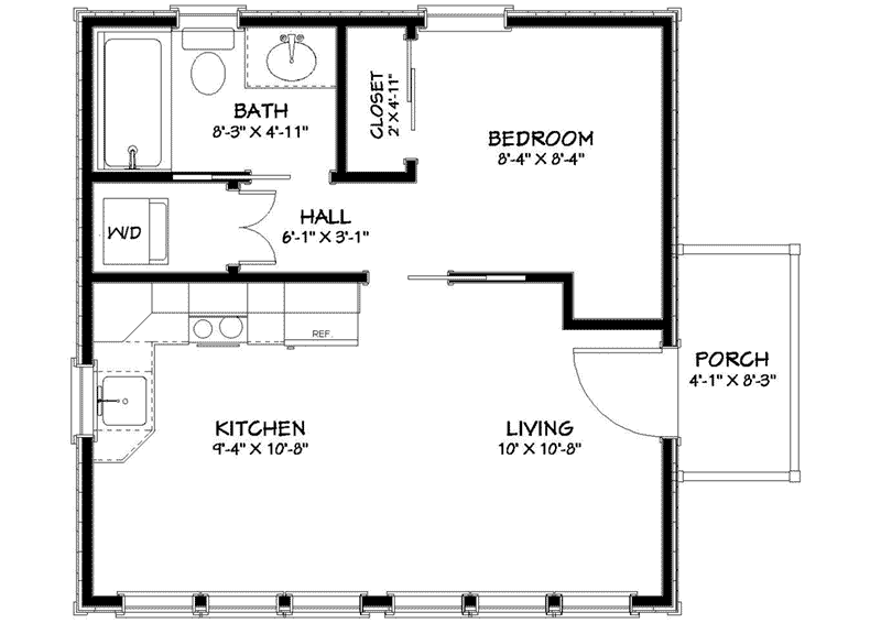 Gardenvilla Country Cottage Plan 156D-0001 - Search House Plans and More