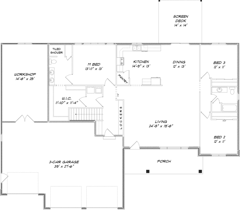 Staples Hollow Ranch Home Plan 159D-0008 - Shop House Plans and More