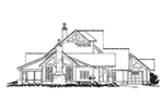 Traditional House Plan Left Elevation - Castle Hill Luxury Home 163D-0001 | House Plans and More