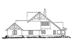 Traditional House Plan Right Elevation - Castle Hill Luxury Home 163D-0001 | House Plans and More