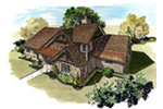 Mountain House Plan Front Image - Cedar Pointe Rustic Home 163D-0002 | House Plans and More