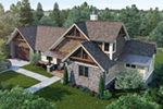 Country House Plan Front of House 163D-0002
