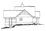 Mountain House Plan Left Elevation - Cedar Pointe Rustic Home 163D-0002 | House Plans and More