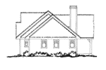 Rustic Home Plan Left Elevation - Cherokee Point Craftsman Home 163D-0003 | House Plans and More