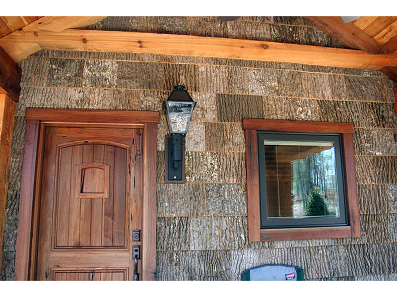 Log Cabin House Plan Door Detail Photo 01 - Cub Creek Rustic Small Home 163D-0004 - Search House Plans and More