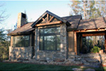 Log Cabin House Plan Side View Photo 01 - Cub Creek Rustic Small Home 163D-0004 - Search House Plans and More