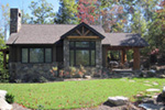 Log Cabin House Plan Side View Photo 02 - Cub Creek Rustic Small Home 163D-0004 - Search House Plans and More