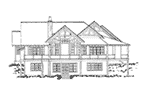 Log House Plan Rear Elevation - Deer Park Lane Rustic Home 163D-0005 | House Plans and More