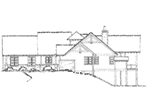 Log House Plan Right Elevation - Deer Park Lane Rustic Home 163D-0005 | House Plans and More