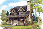 Cabin & Cottage House Plan Front Image - Laramie Hill Log Cabin Home 163D-0006 | House Plans and More