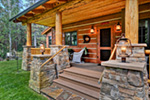 Cabin & Cottage House Plan Front Porch Photo - Laramie Hill Log Cabin Home 163D-0006 | House Plans and More